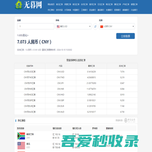 无暮汇率查询网_汇率换算查询_实时汇率查询_外币汇率查询